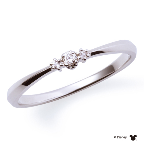 ディズニー 隠れミッキー / ホワイトゴールド リング