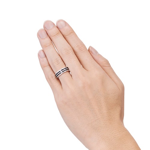 シルバー リング SR1814BK-CB