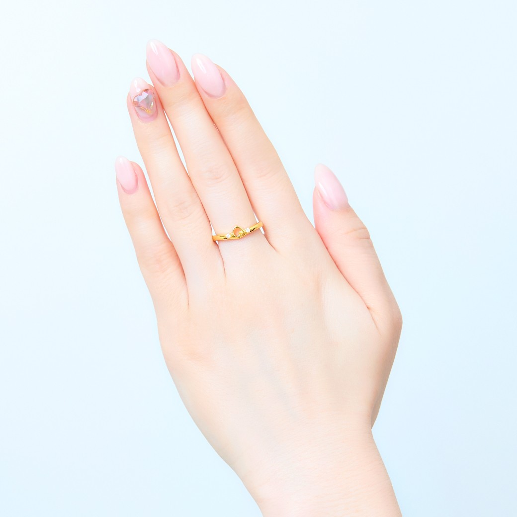 キイロイトリ フェイスシルエットリング …