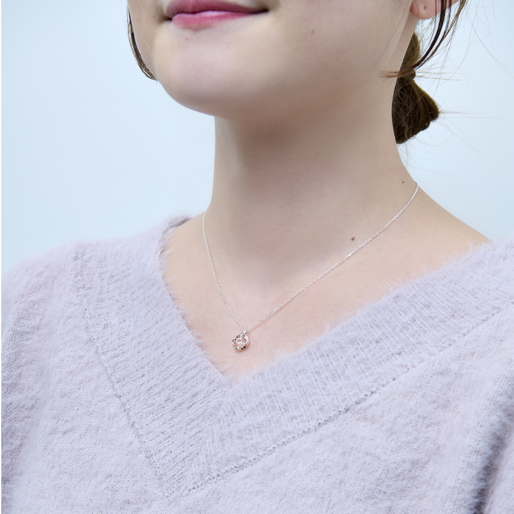 【Christmas Collection 2025】ディズニー ミッキーマウス / シルバー ペア ネックレス