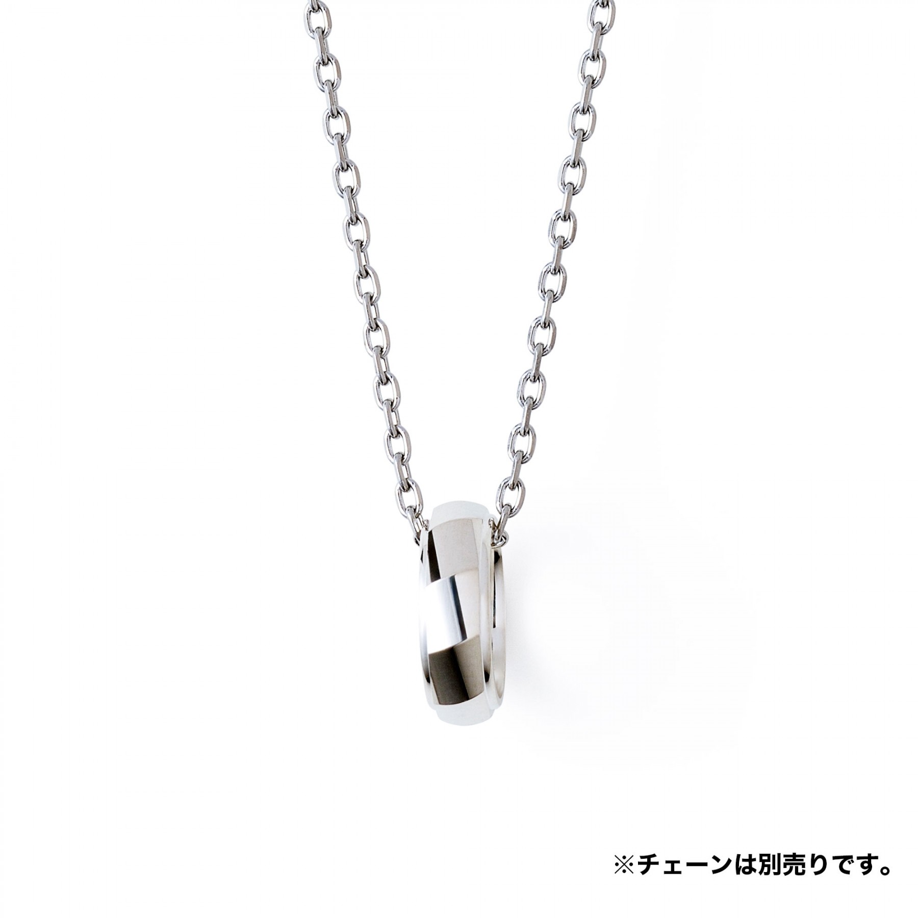 シルバー カットデザイン ネックレスチャ…