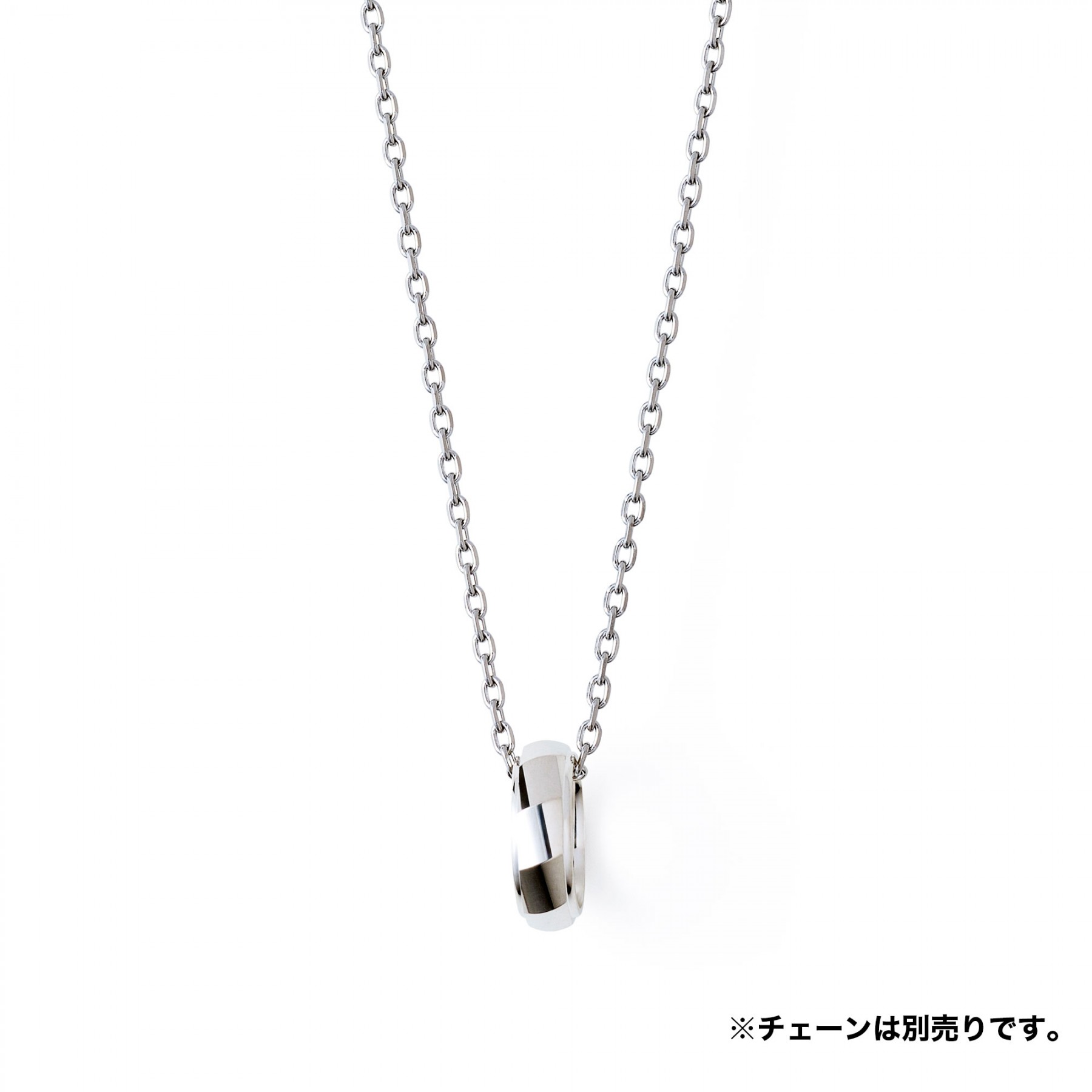 シルバー カットデザイン ネックレスチャ…