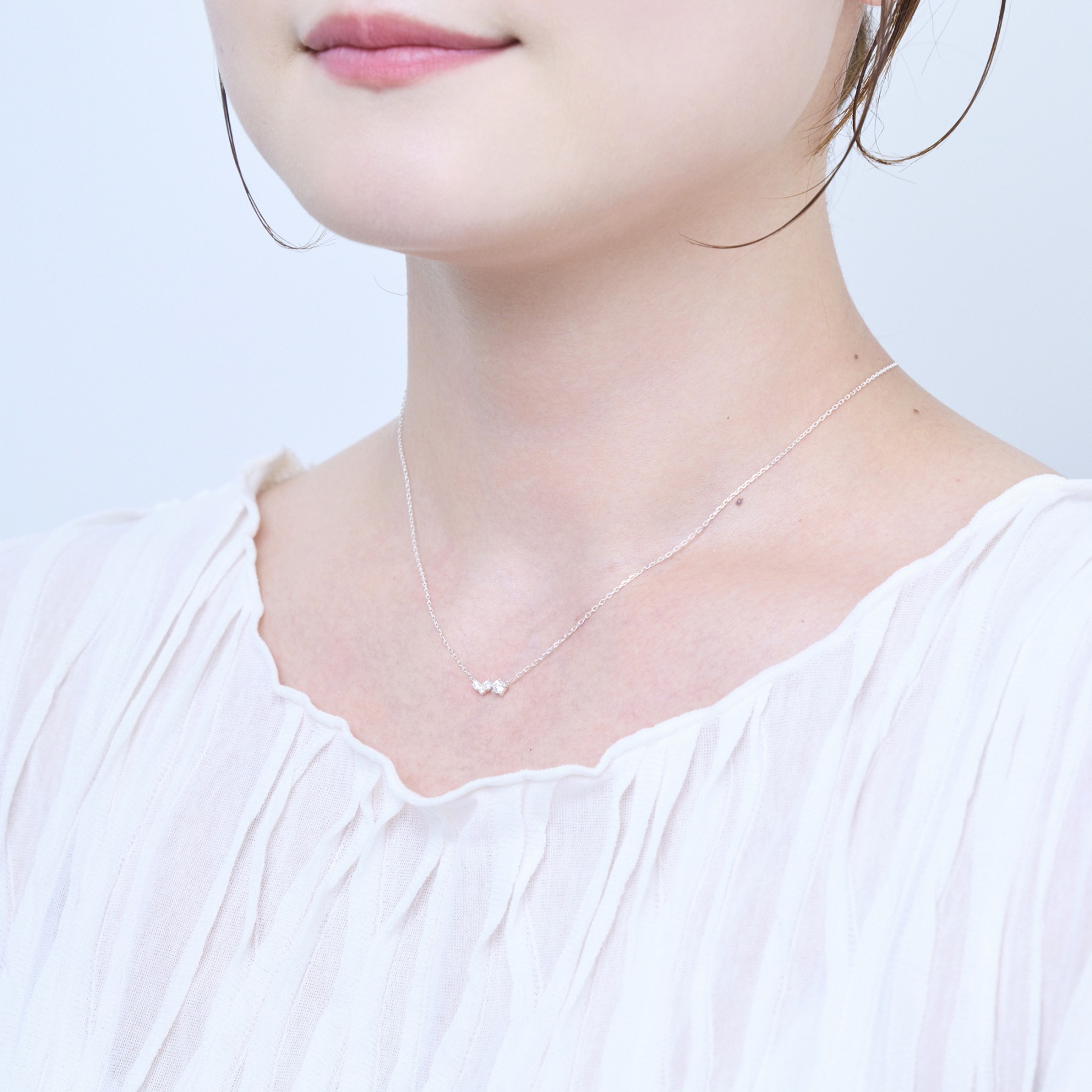 シルバー ネックレス SPD1430CZ｜THE KISS（ザ・キッス）公式通販