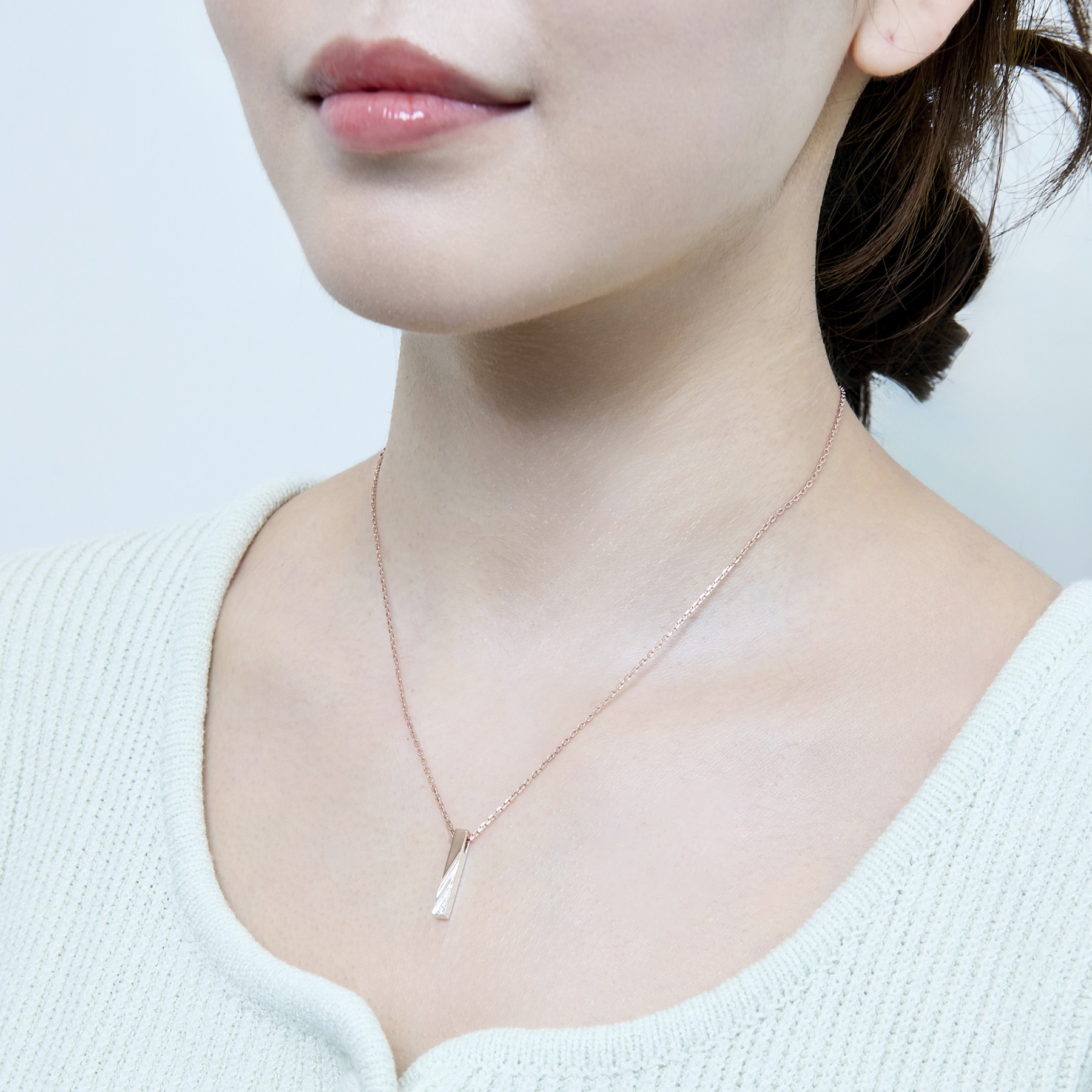 シルバー ネックレス SPD542CZ