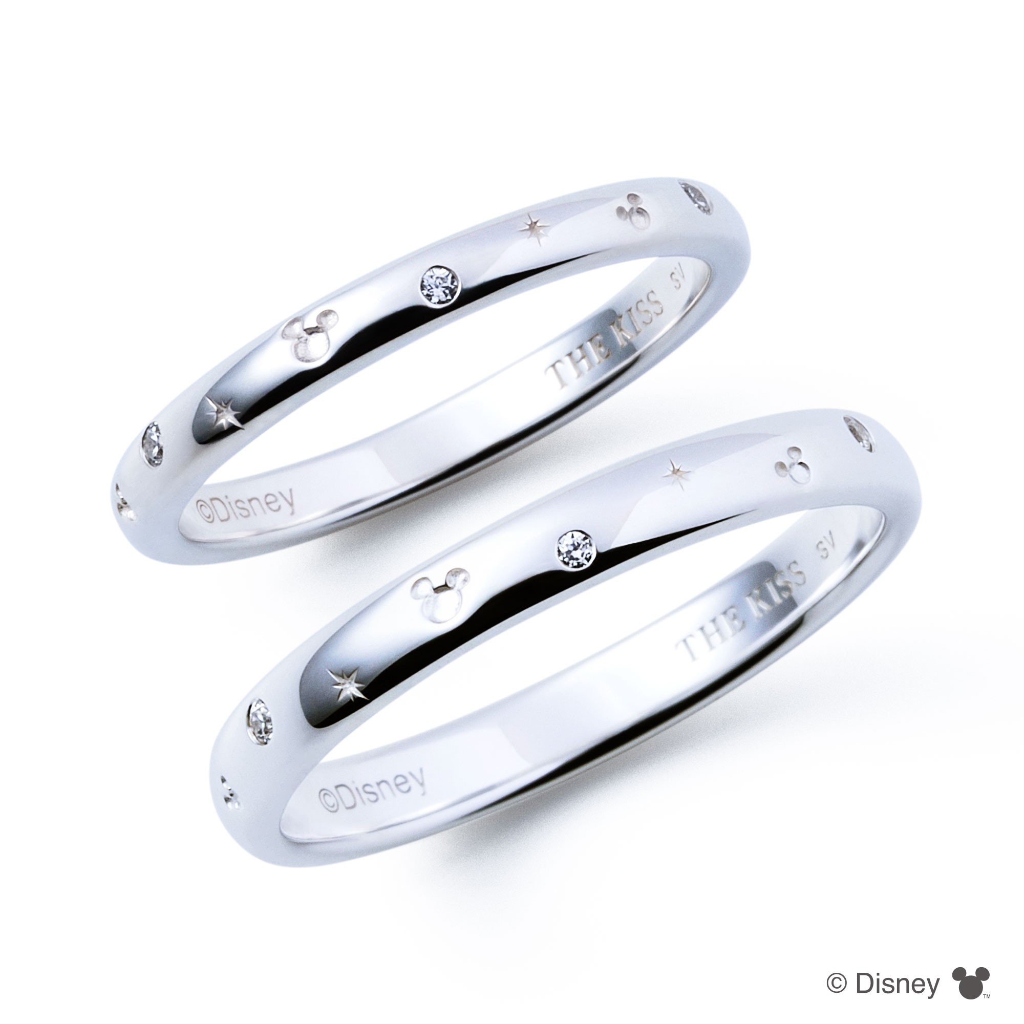 【Christmas Collection 2025】【Web限定カラー】ディズニー ミッキーマウス / シルバー ペア リング DI-SR526CZ-525CZ