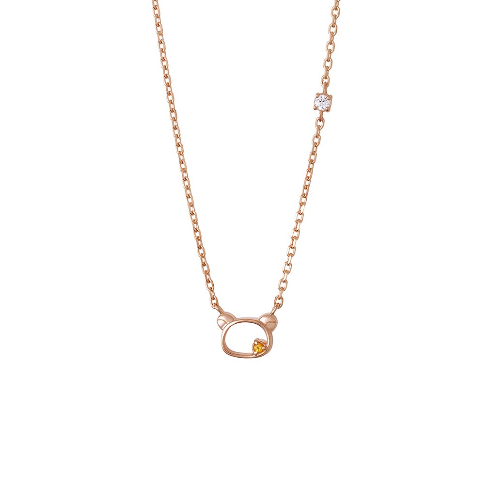 リラックマ フェイスシルエットネックレス F-RKN702SVRI