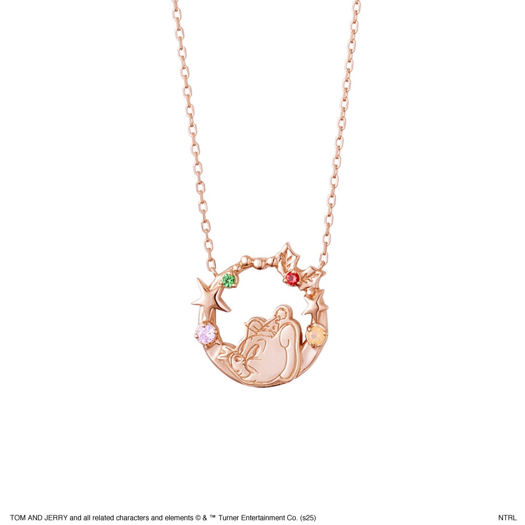 トムとジェリー×THE KISS　2025クリスマス限定ネックレス  ジェリー C-TJN204SVJE