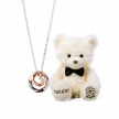 シルバー ネックレス /THE KISSオリジナルベア HAPPY SPD772DM-BEAR-HAPPY-02-3000