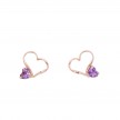 ピンクゴールド ピアス