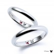 ディズニー 隠れミッキー / プラチナ マリッジ リング DI-7061104502-P