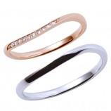 ピンクゴールド＆ホワイトゴールド リング…