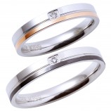 サージカルステンレス ペア リング  T…