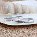 サージカルステンレス ペア リング L-…