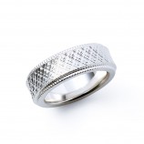 シルバー カットデザイン ネックレスチャ…