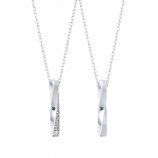 シルバー ペア ネックレス SPD153…