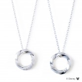 【Web限定】ディズニー 隠れミッキー / シルバー ペア ネックレス  DI-SN1420CZ-1421CZ