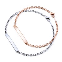 サージカルステンレス ペア ブレスレット…