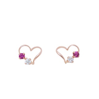 Sakado Express　ランニングスタッズピアス　ピンクゴールド Sakado Express様専用 ランニングスタッズピアス ピンクゴールド