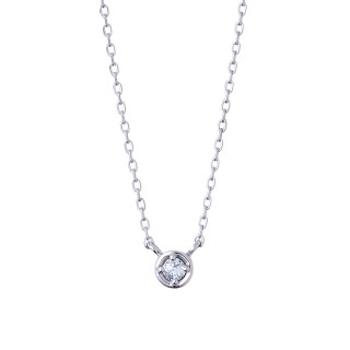 arigo　ザキッス　K10✾ホワイトゴールド✾ダイヤモンドネックレス arigo様専用 ザキッス K10✾ホワイトゴールド✾ダイヤモンド