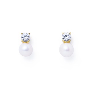 THE KISS パール ゴールド ピアス al38pl.jpg
