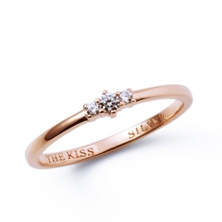 【The Kiss】シルバー ローズゴールド リング(スタンド付) Amazon | [ザ・キッス] THE KISS SR1010CB 11号 シルバー