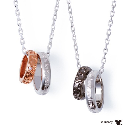 シルバー ペア ネックレス SPD537CZ-538｜THE KISS（ザ・キッス）公式通販