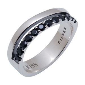 シルバー ピンキーリング SR690BK-RB｜THE KISS（ザ・キッス）公式通販