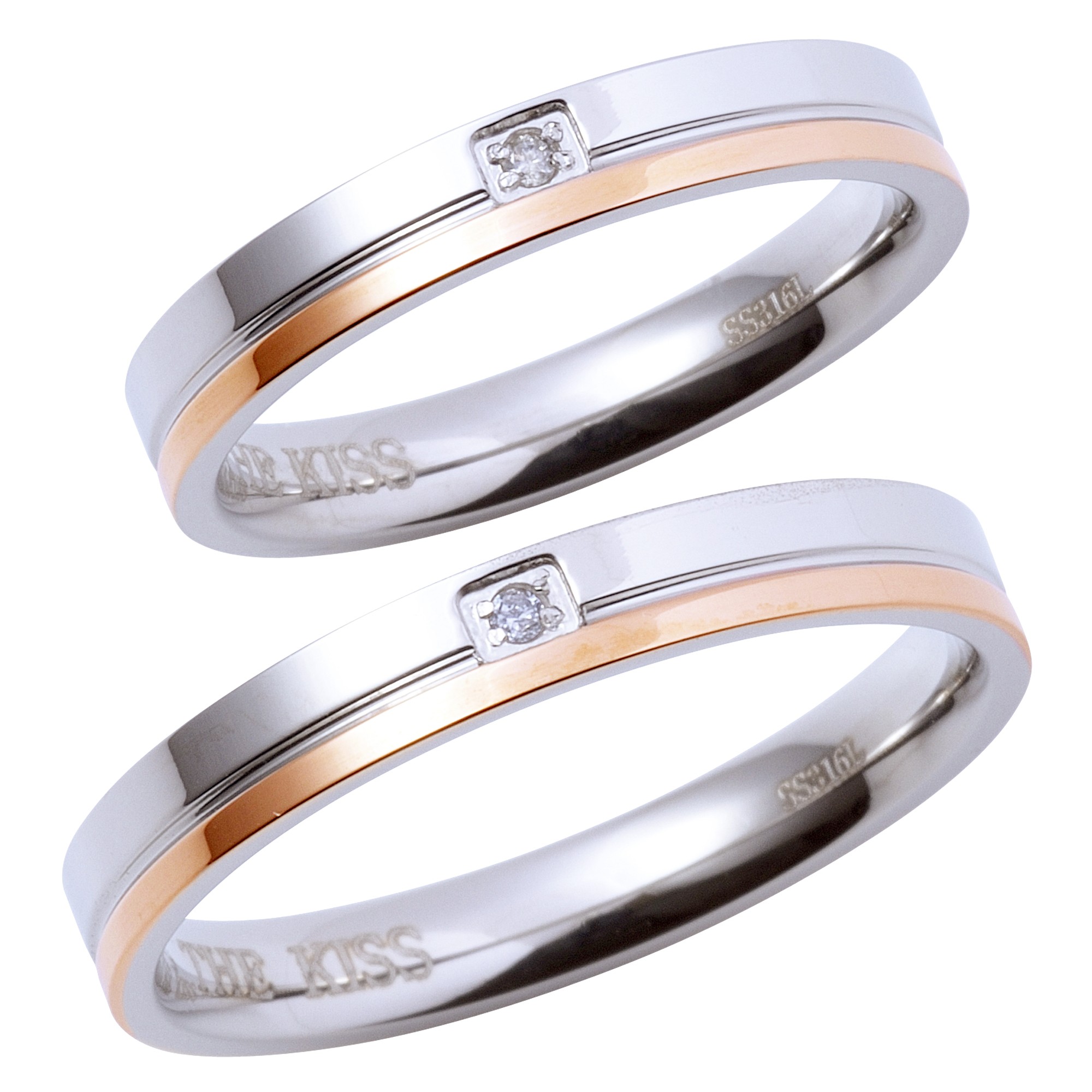 シルバー ペア リング SR1639DM-1640｜THE KISS（ザ・キッス）公式通販