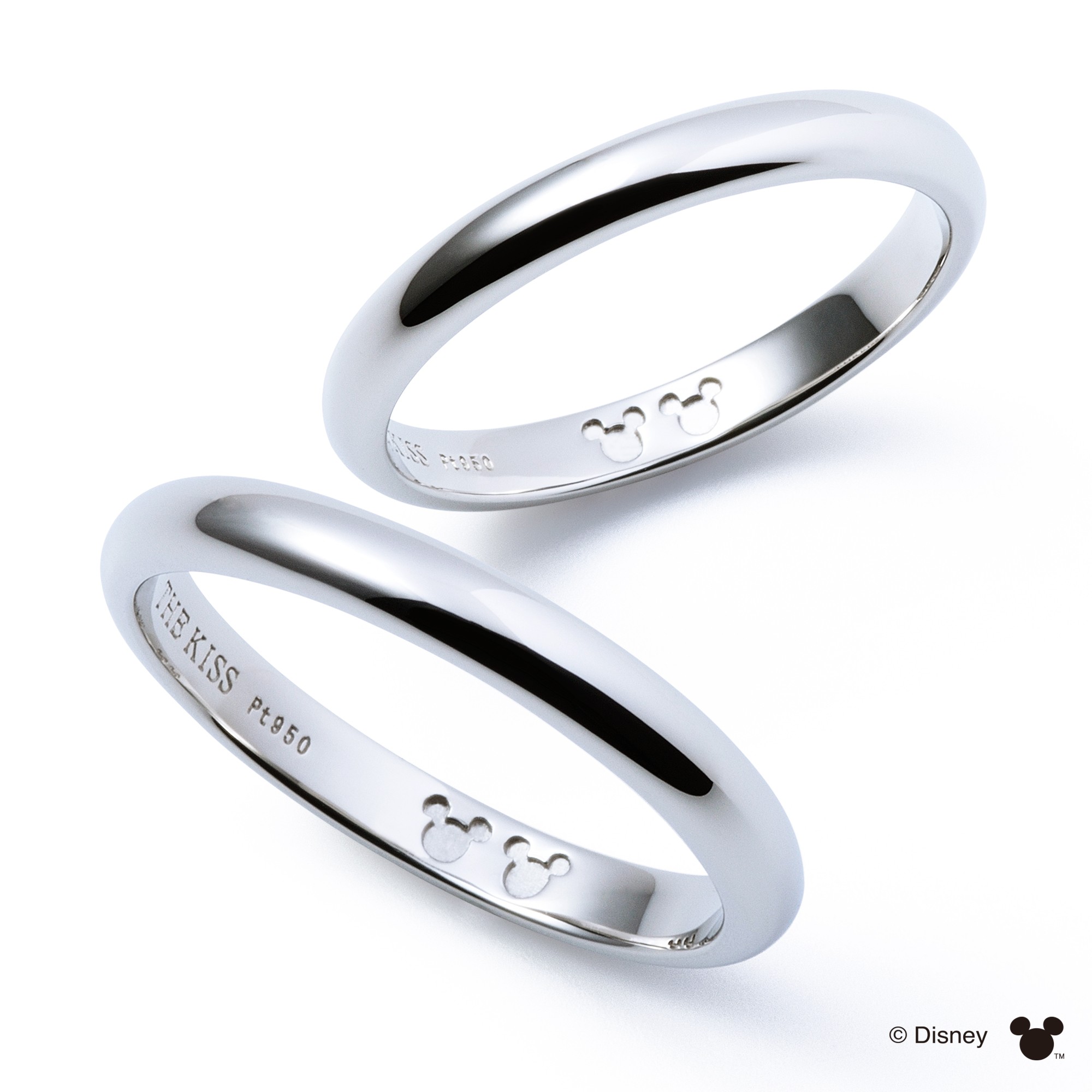 ディズニー 隠れミッキー / プラチナ マリッジ リング DI-7061104502-P