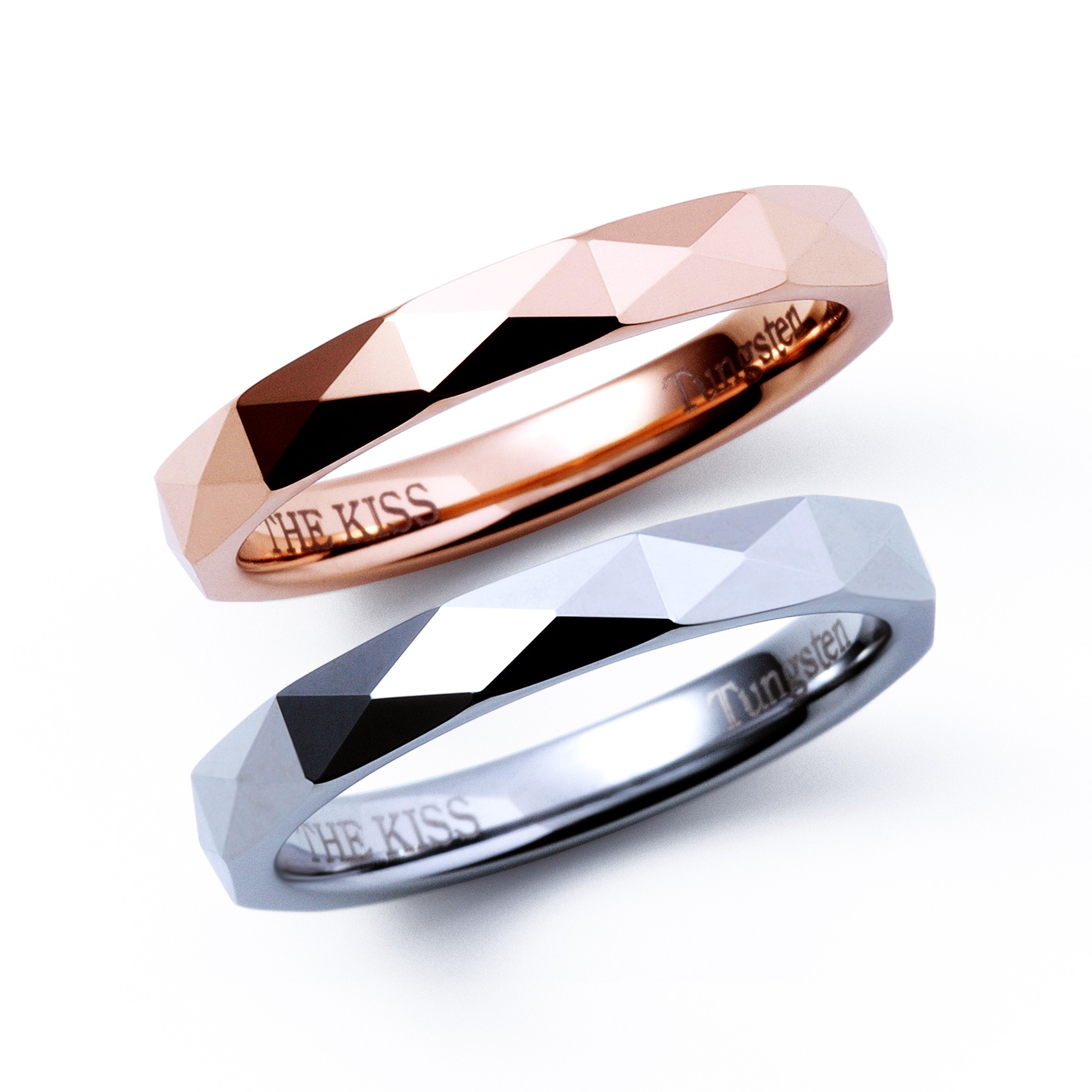 ピンクゴールド＆ホワイトゴールド ペア リング K-R2201PG