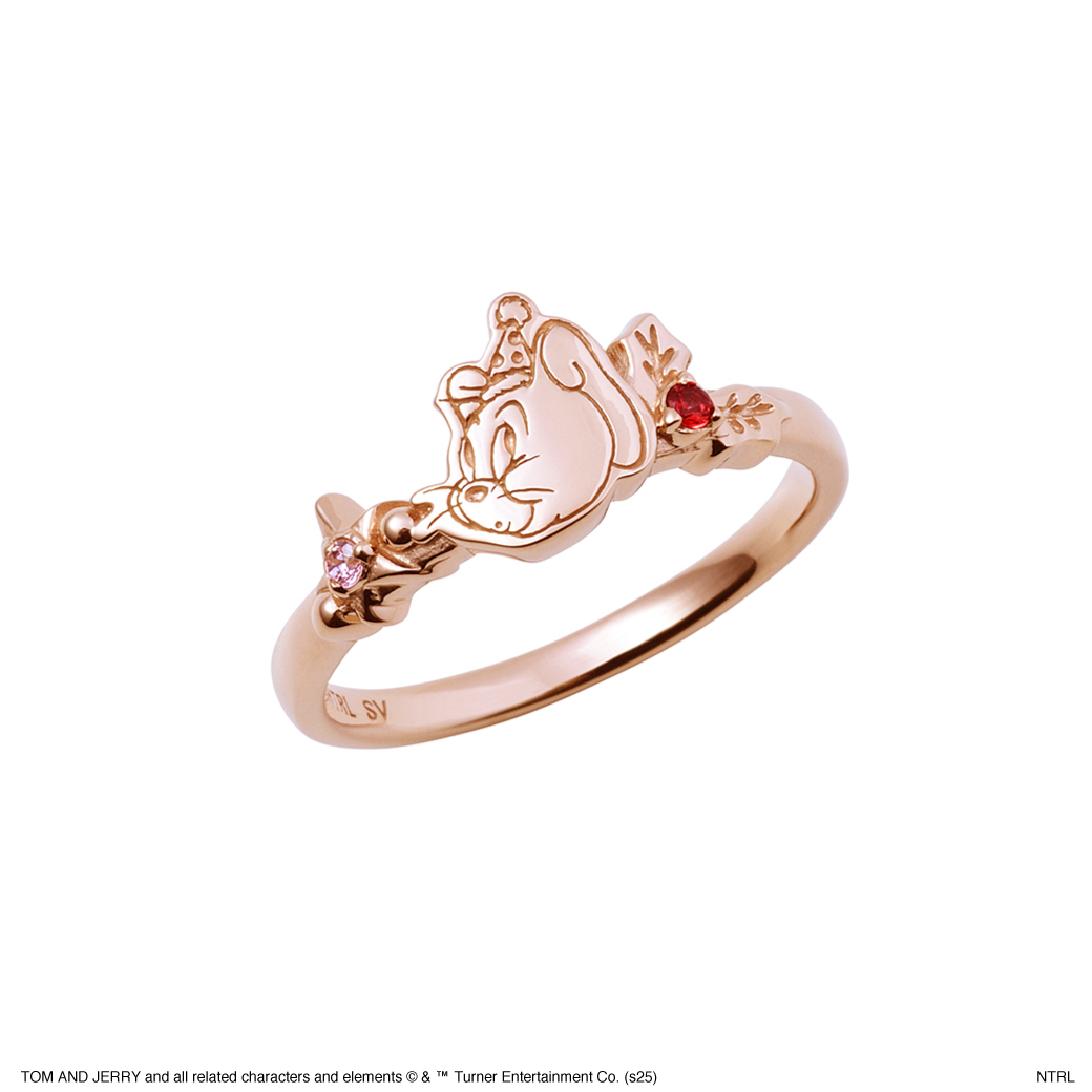 トムとジェリー×THE KISS  2025クリスマス限定リング  ジェリー