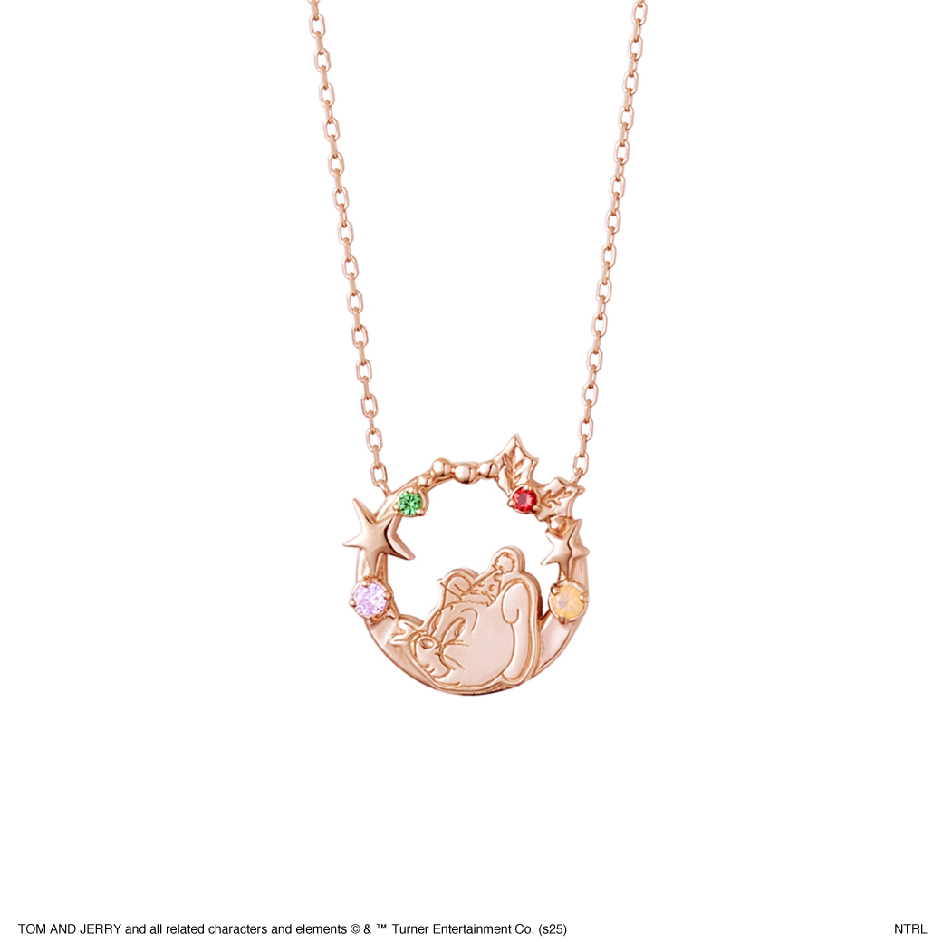 トムとジェリー×THE KISS  2025クリスマス限定ネックレス  ジェリー