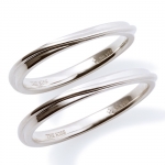 【Precious Silver】 シンプル ユニセックス シルバー ペアリング