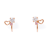 ピンクゴールド イヤリング AL-E001CB