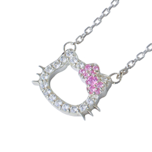 ＴＨＥキッスのハローキティコラボリング＆ネックレスセット ハローキティ50周年限定 シルバー ネックレス KITTY-50CZ｜THE